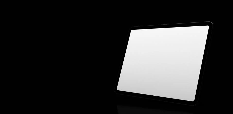 A computer device mobile isolated background 3d Stock Illustration