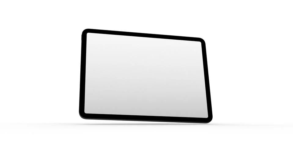 A computer device mobile isolated background 3d Stock Illustration