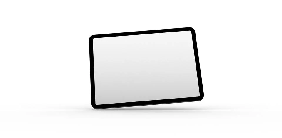 A computer device mobile isolated background 3d Stock Illustration