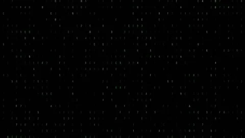 Computer digital timecode countdown on black background Stock Footage 141805737