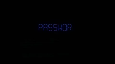 Computer display access granted, password Stock Footage 64788047