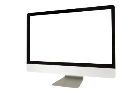Computer display with blank screen Stock Photos