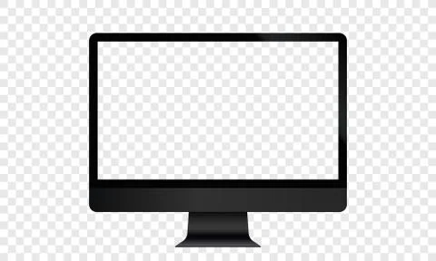Computer display blank screen vector frame Stock Illustration