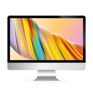 Computer display color screen vector model Illustrazione stock