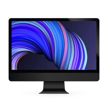 Computer display color screen vector model 스톡 일러스트