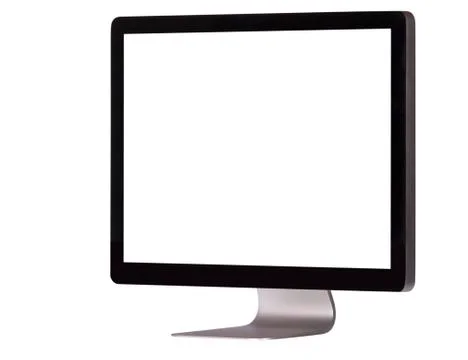 Computer display  with empty screen Stock Photos