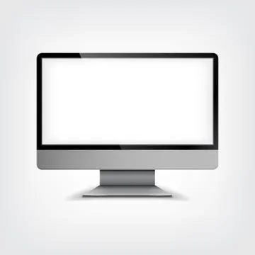 Computer Display, Graphic Concept Illustrazione stock