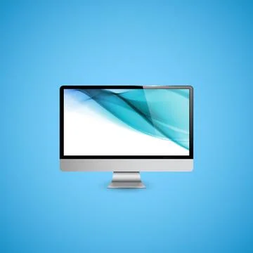 Computer Display Illustration Illustrazione stock
