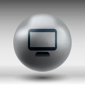 Computer display isolated icon screen monitor イラスト素材