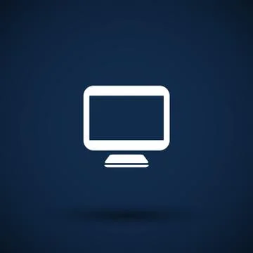 Computer display isolated icon screen monitor イラスト素材