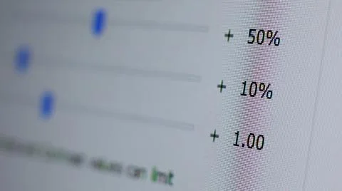 Computer Display with Various Items Foto stock