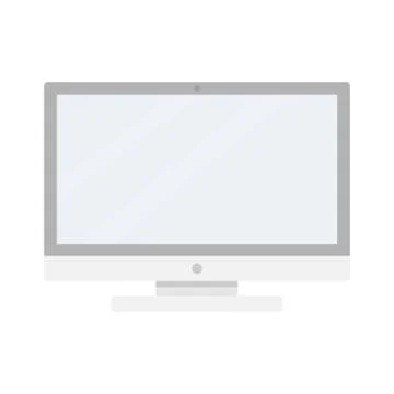 Computer display vector illustration. Stock Illustration