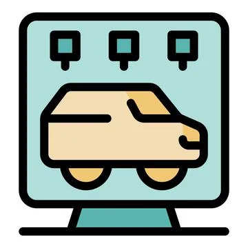 Computer displaying a delivery van and tracking system icons, online delive.. Stock Illustration