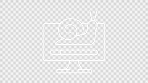 Computer download white line animation Stock Footage 303144525