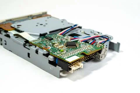 Computer drive for diskette information sources Foto stock