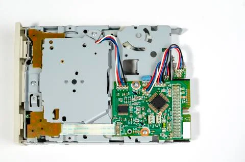 Computer drive for diskette information sources Foto stock