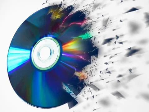 Computer dvd 库存插图