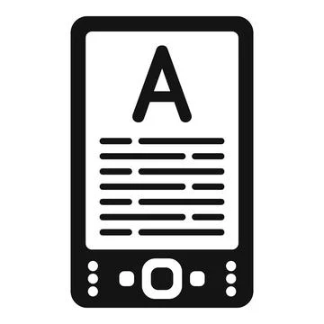 Computer ebook icon simple vector. Internet web Stock-Illustration