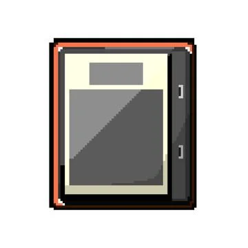 Computer ebook reader pixel art vector illustration イラスト素材