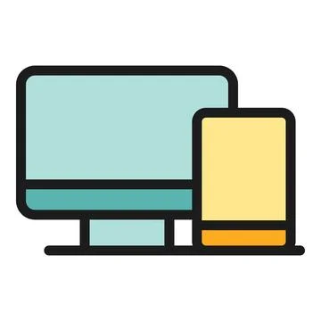 Computer edit tool icon vector flat Illustrazione stock