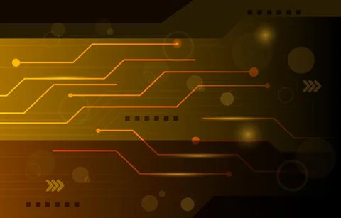 Computer Electronic Circuit Abstract Modern Technology Background Stock Illustration