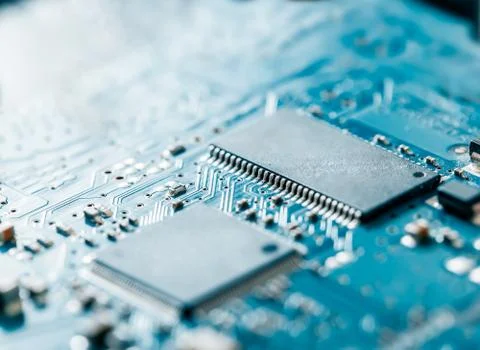 Computer electronic circuit board background Stock Photos