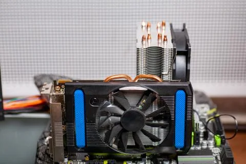 Computer electronic circuit board Stock Photos