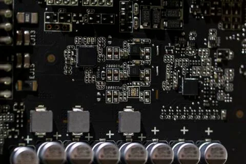 Computer electronic circuits Stock Photos