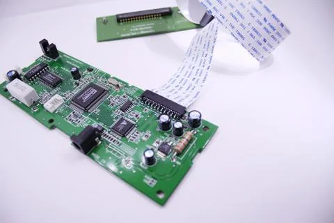 Computer Electronic Scheme Connector Stock Photos