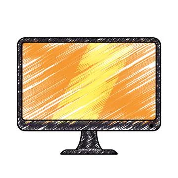 Computer electronic technology Illustrazione stock