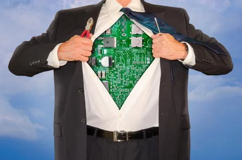 Computer Engineer Repair Tech Support Online Foto stock