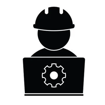 Computer engineering.  Computer repairing,  fix computer, internet icon. Stock Illustration