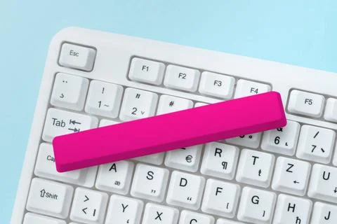 Computer Engineering Concept, Abstract Repairing Broken Keyboard, Safe Web... Stock Photos