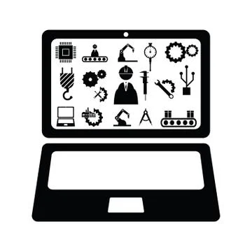 Computer engineering concept 스톡 일러스트