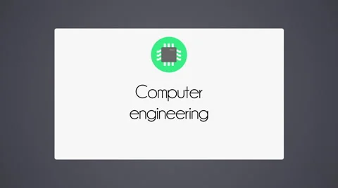 Computer engineering - microchip icon Stock Footage 40744703