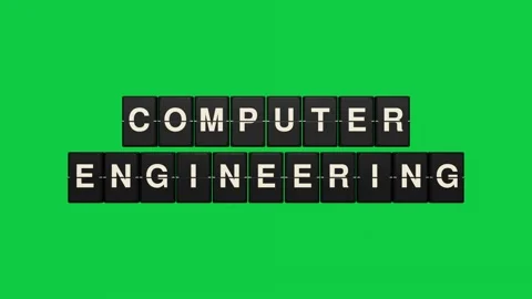 Computer engineering split flap green screen seamless loop Stock Footage 348145225