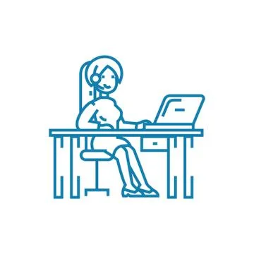 Computer entertainment linear icon concept. Computer entertainment line vector イラスト素材