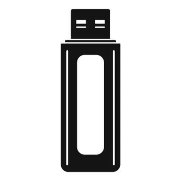 Computer equipment icon, simple style Stock Illustration