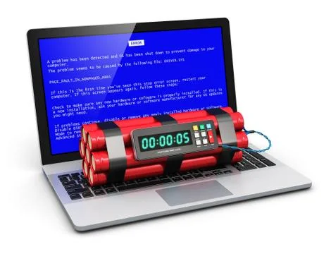 Computer error concept Stock Illustration