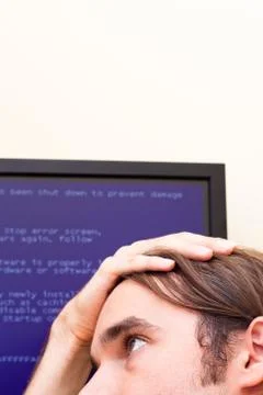 Computer error concept 写真素材