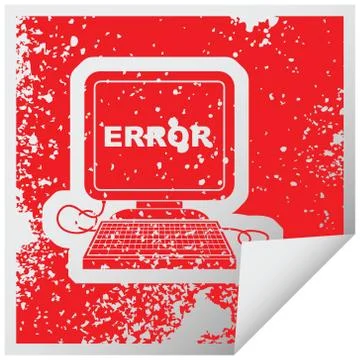 Computer error Stock Illustration