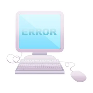 Computer error Stock Illustration