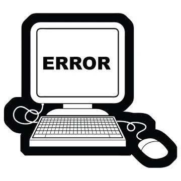 Computer error Stock Illustration