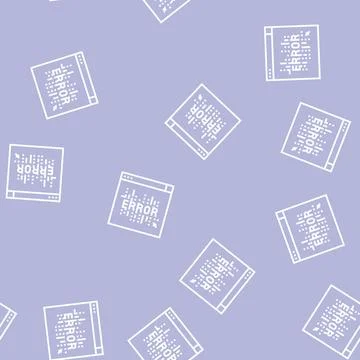 Computer error line seamless pattern Stock Illustration