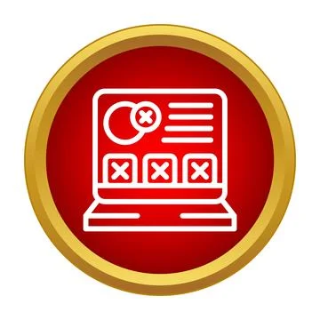 Computer error notification showing system failure icon イラスト素材