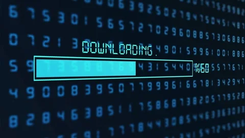 Computer exploring big numbers and data through tech concept. Stock Footage 334024440