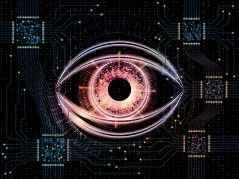 Computer Eye 스톡 일러스트