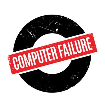 Computer Failure rubber stamp Illustrazione stock