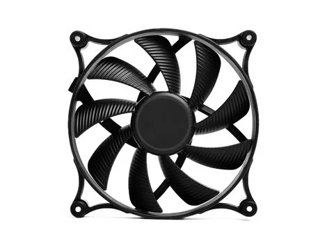 Computer fan cooler isolated on white background Stock Photos