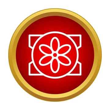 Computer fan cooling system component icon Stock-Illustration